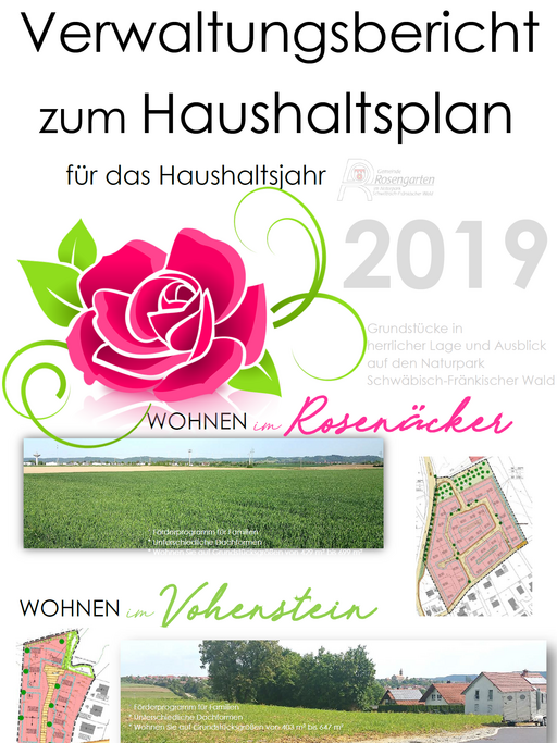 Deckblatt Verwaltungsbericht zum Haushaltsplan 2019